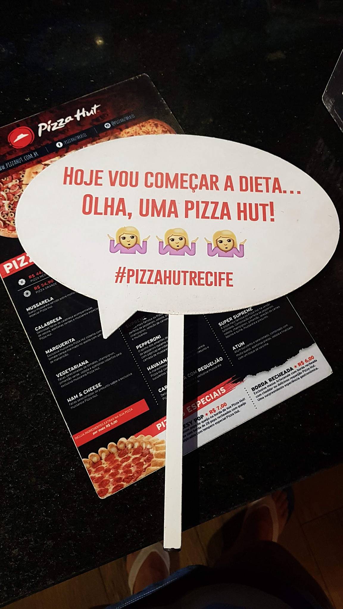 Pizza Hut cardápio