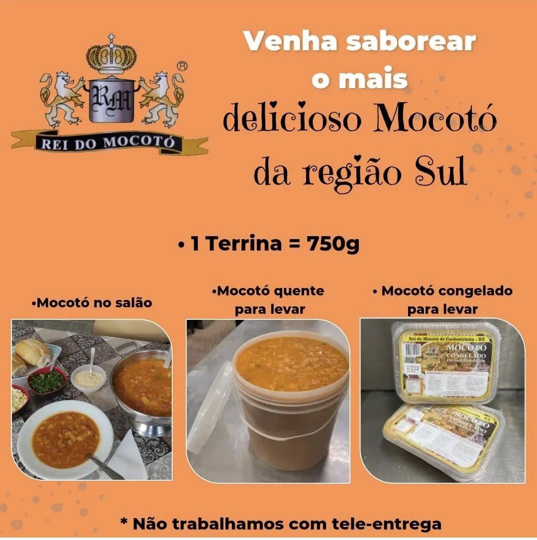 Rei Do Mocotó cardápio