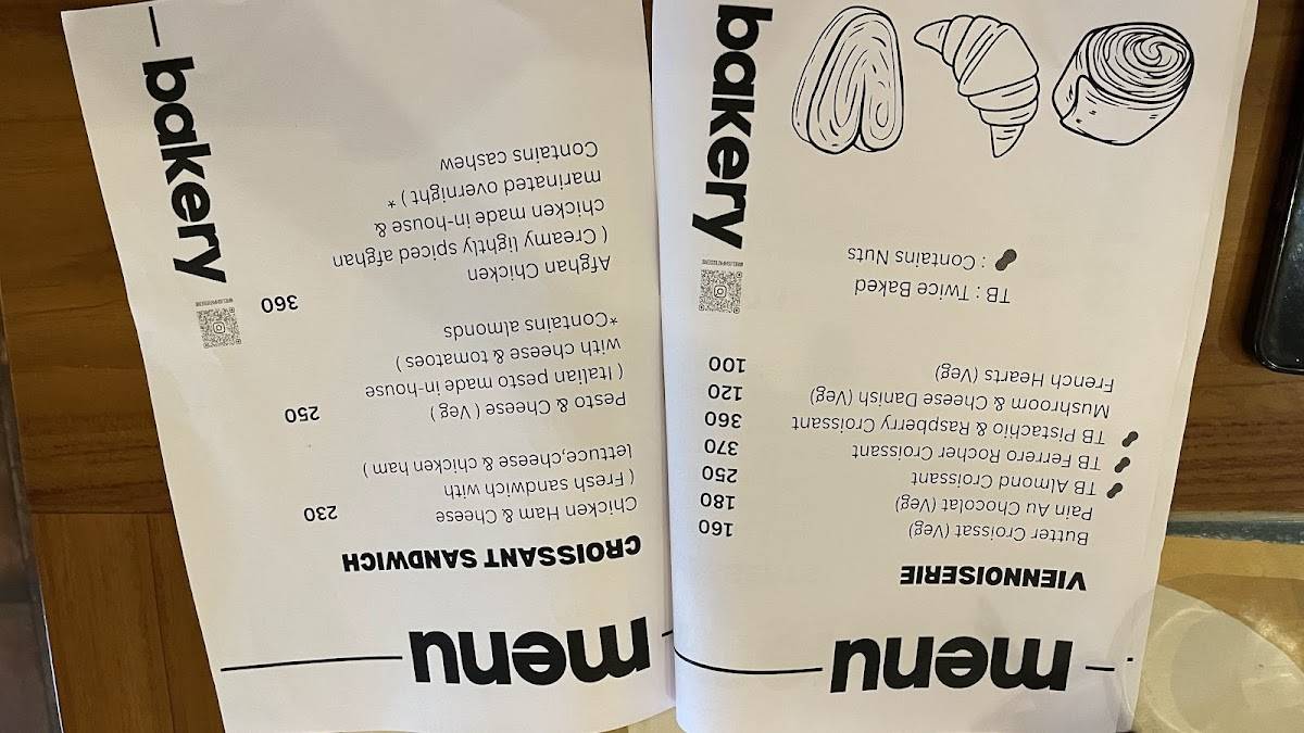 Relish Patisserie menu