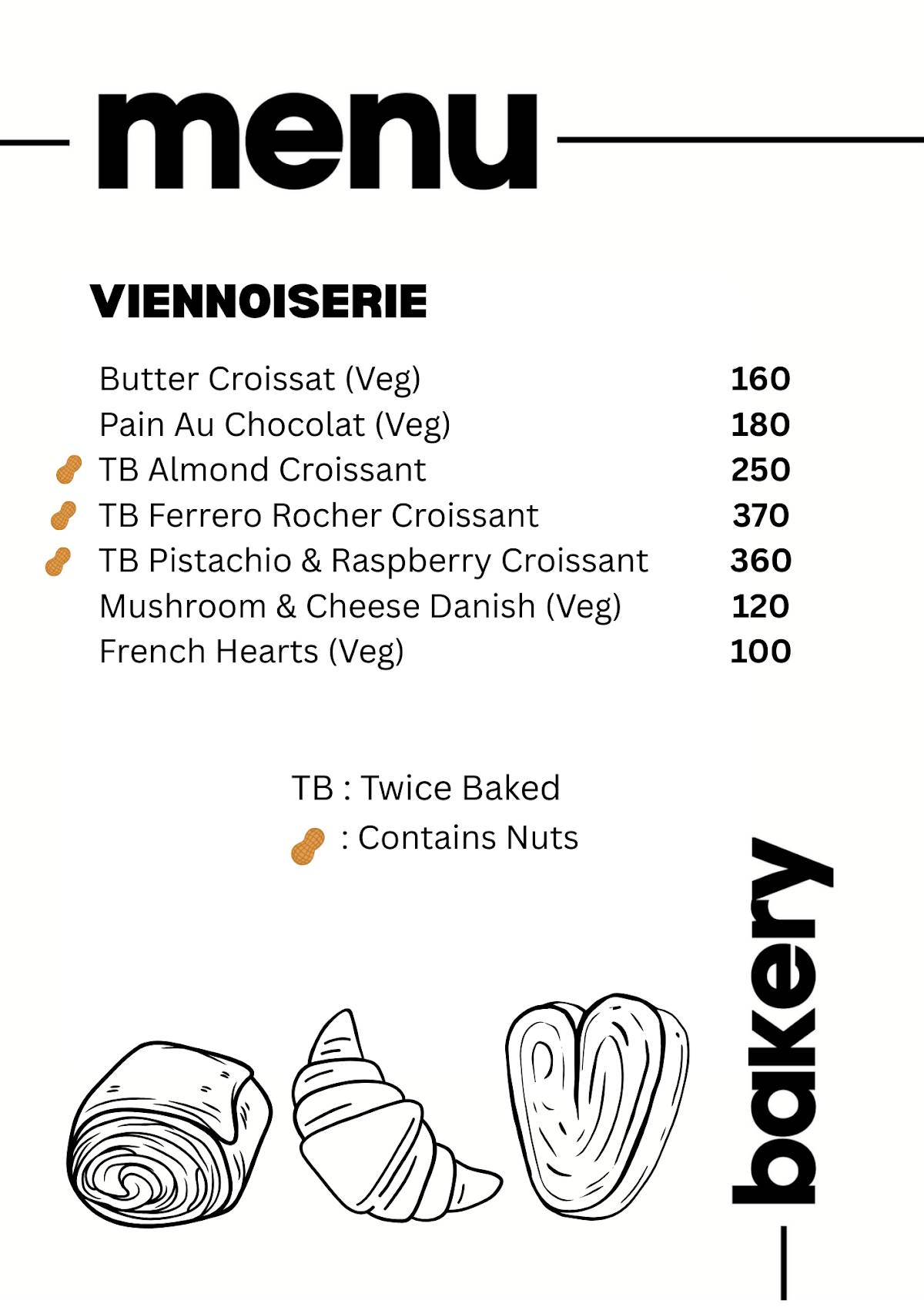 Relish Patisserie menu