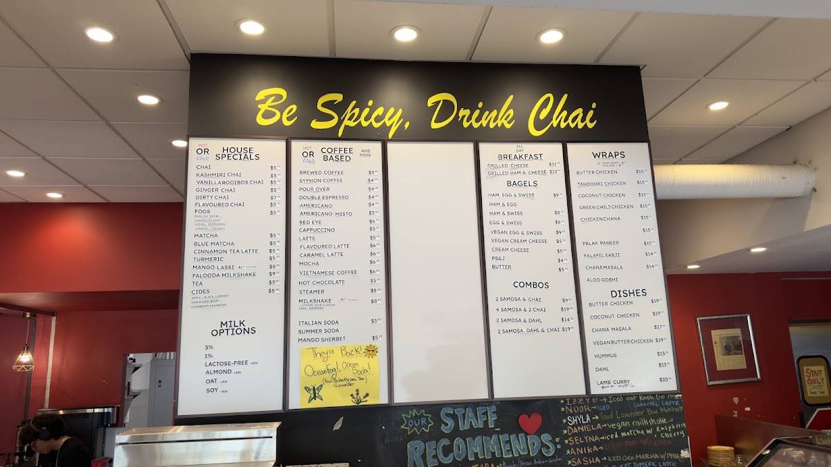 Menu de Remedy Cafe
