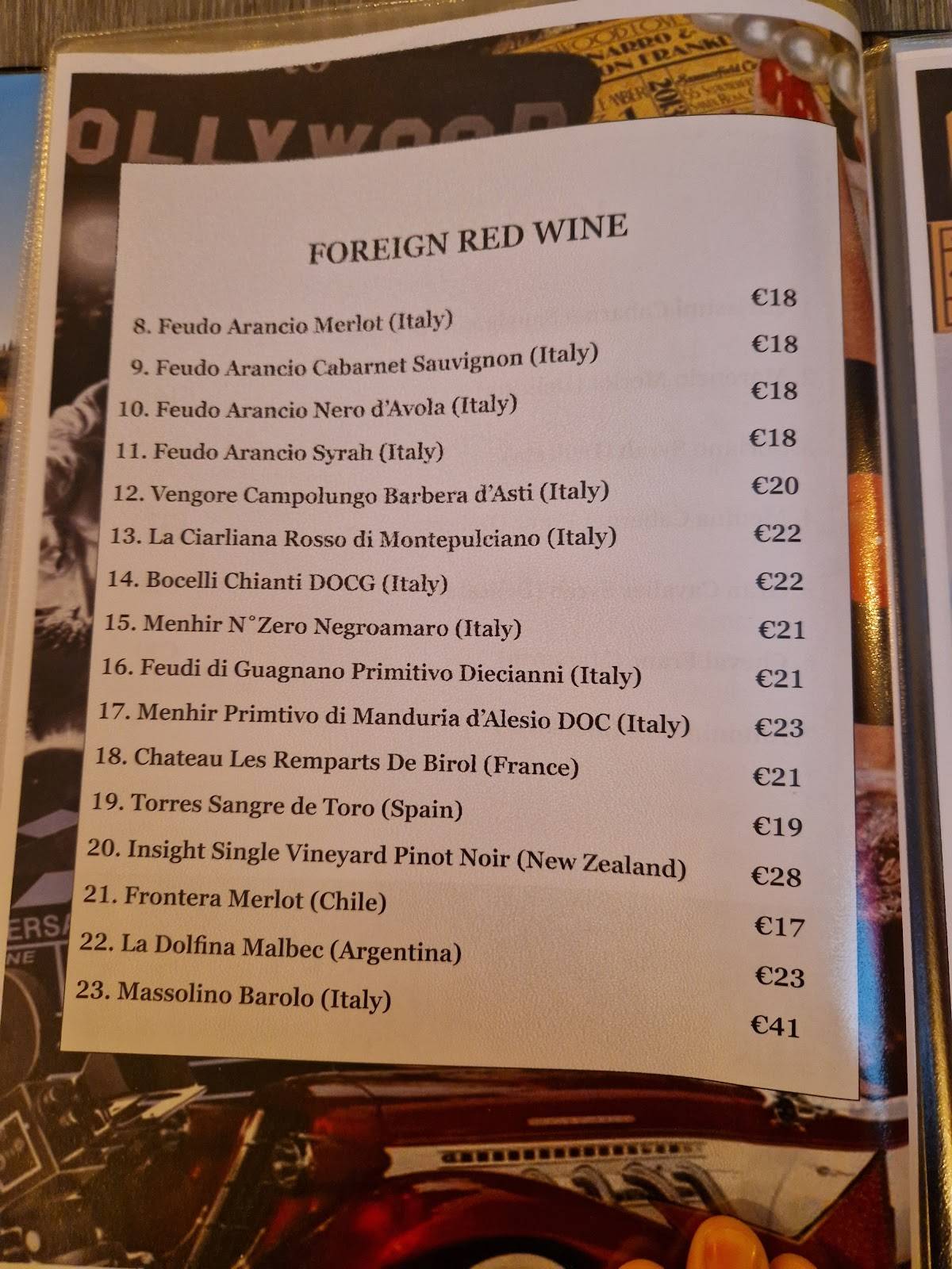 Menu de Adelphi Restaurant