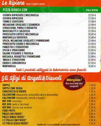 Menu de Angeli E Diavoli