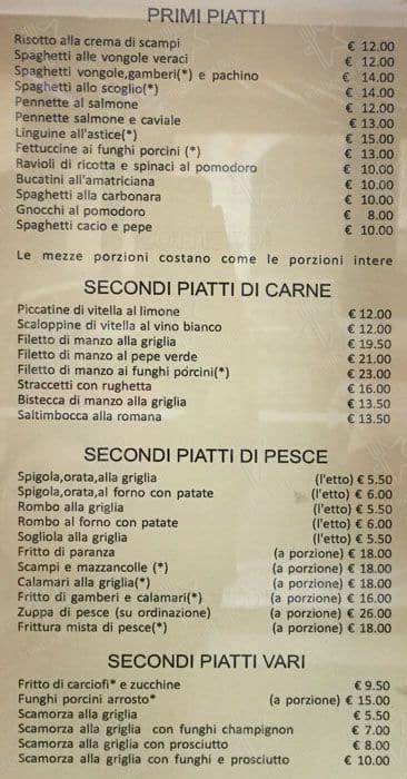 Menu di L'antica Roma 