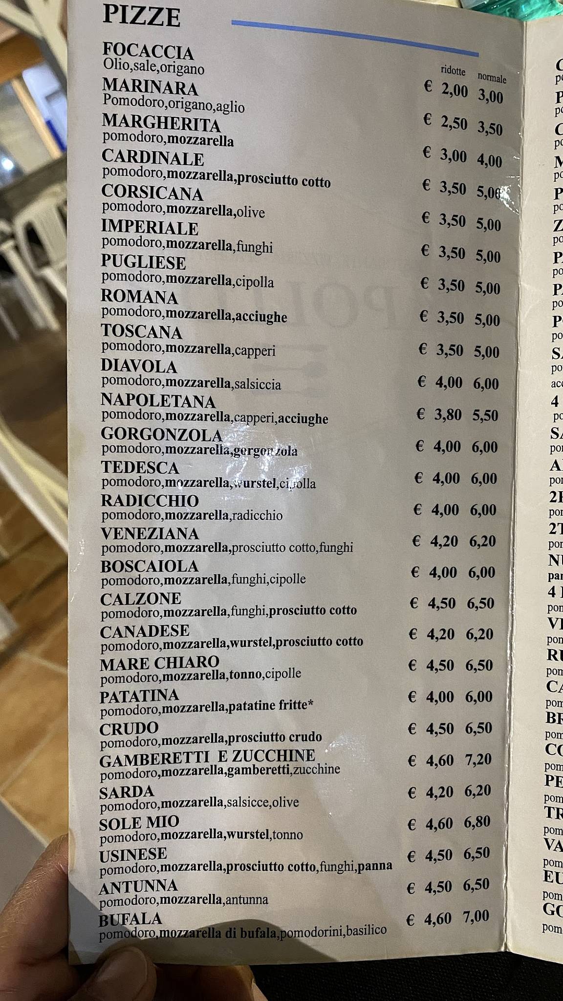 Menu di Apollo 3 