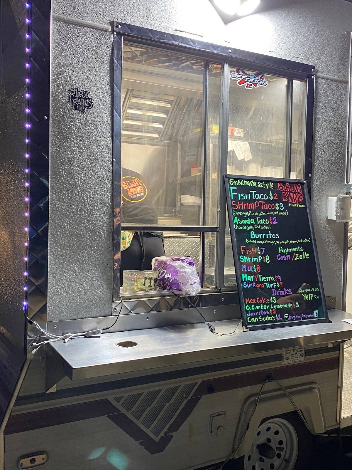 Menu at Baja King Fish Tacos restaurant, San Bernardino, 499 W Orange