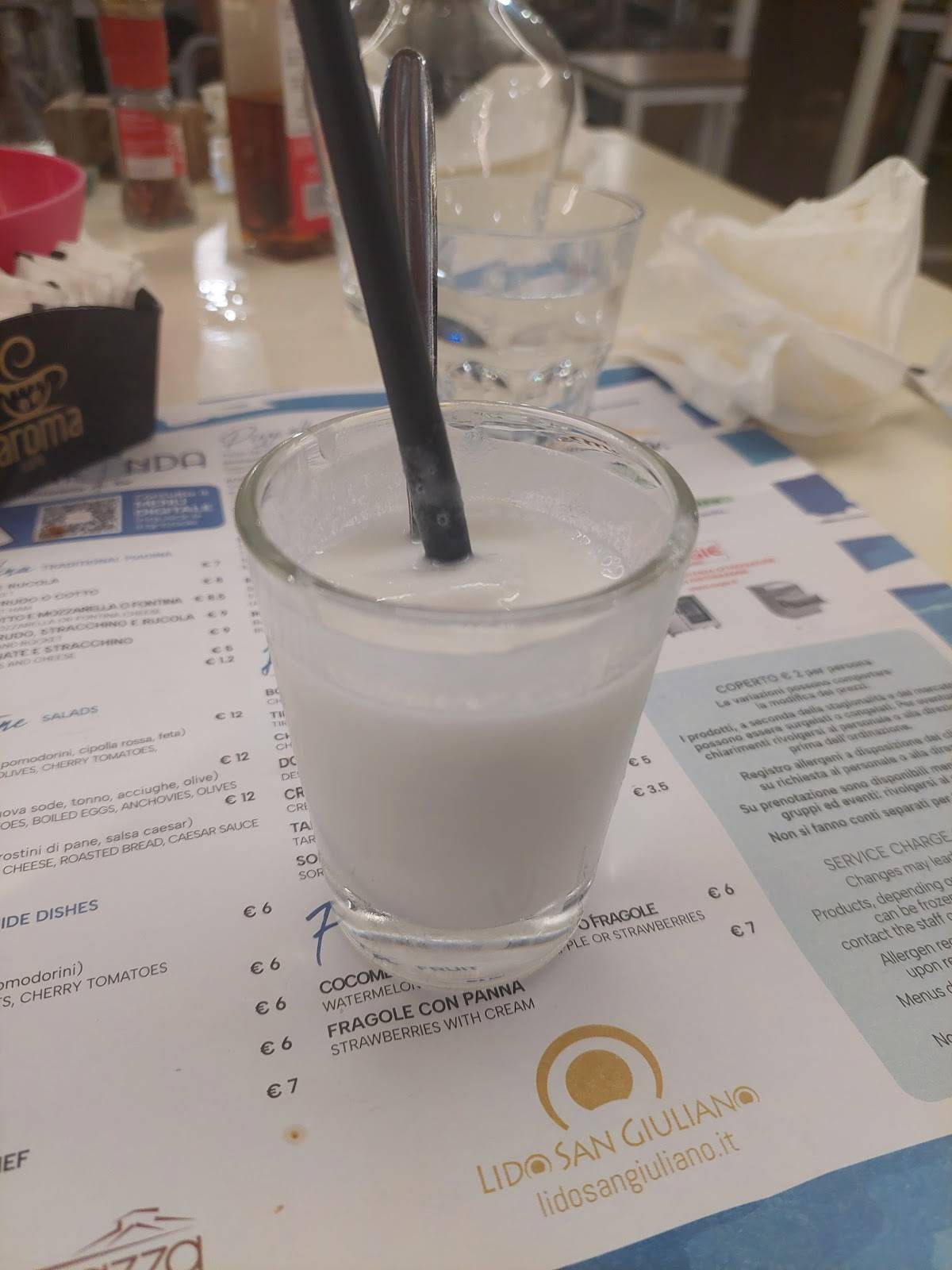 Menu di Barafonda 