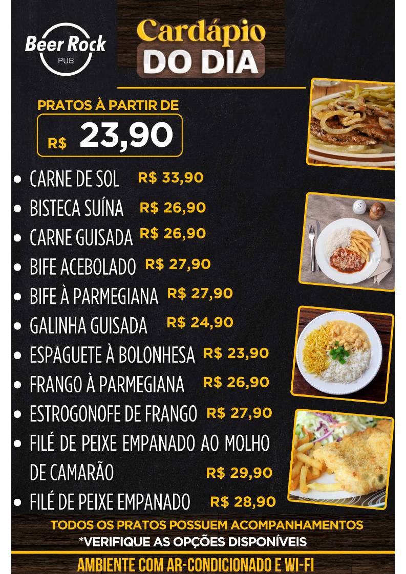 Beer & Rock Pub cardápio