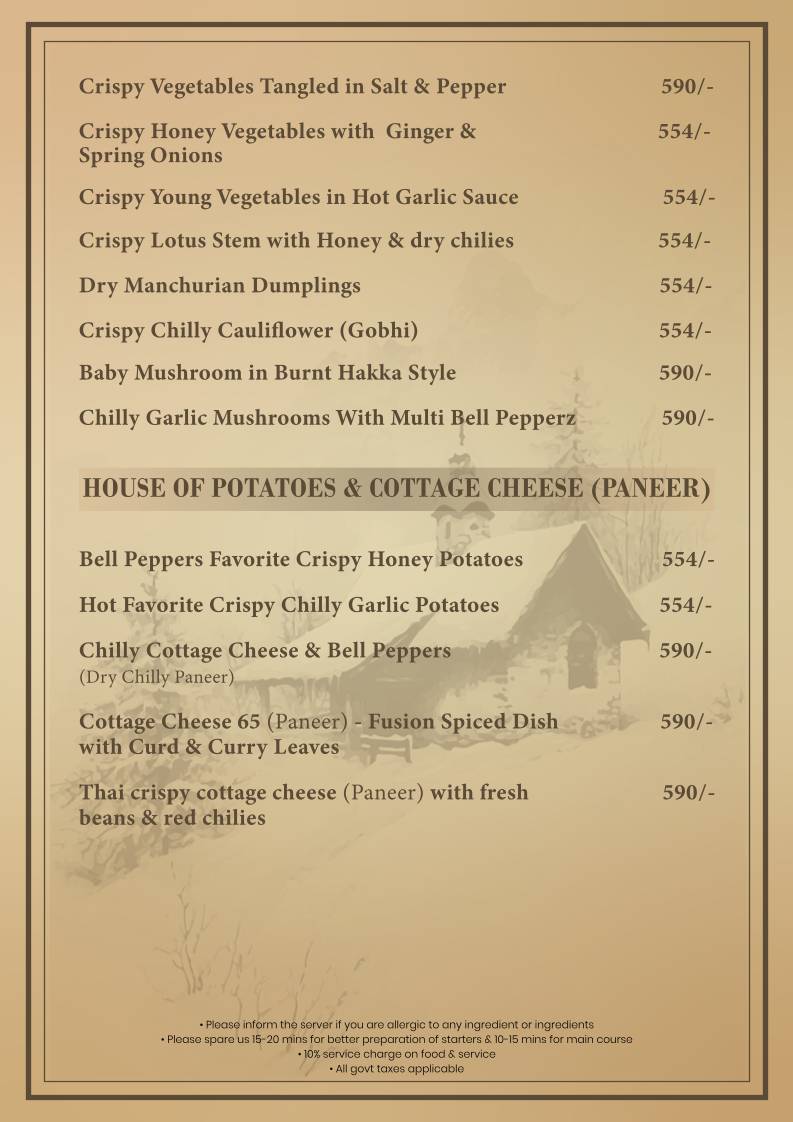 Bell Pepperz menu