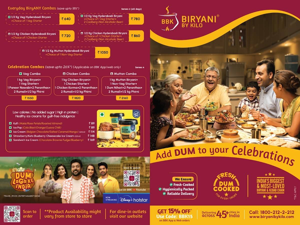 Biryani By Kilo- Jammu menu