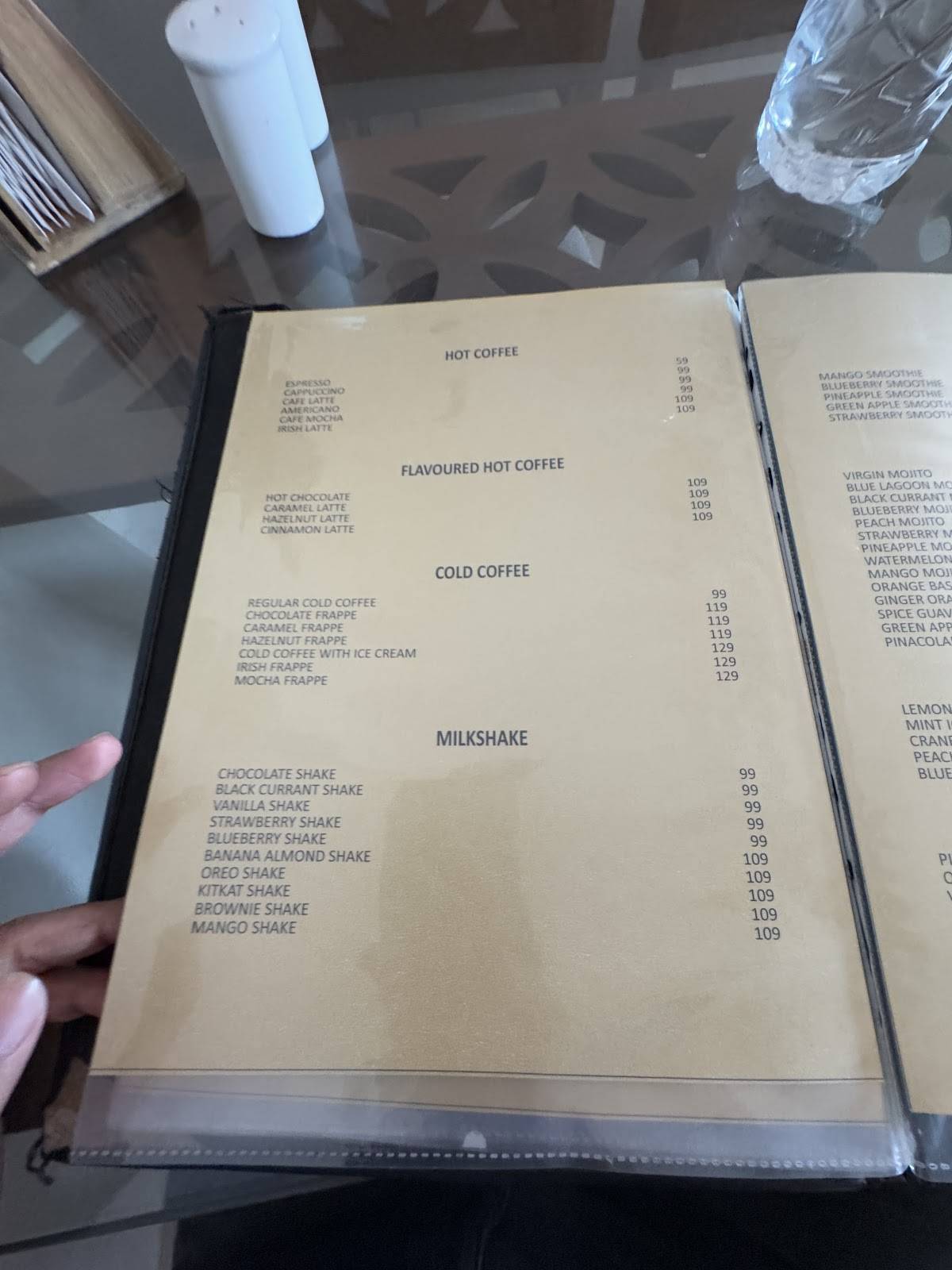 Biryani cafe menu