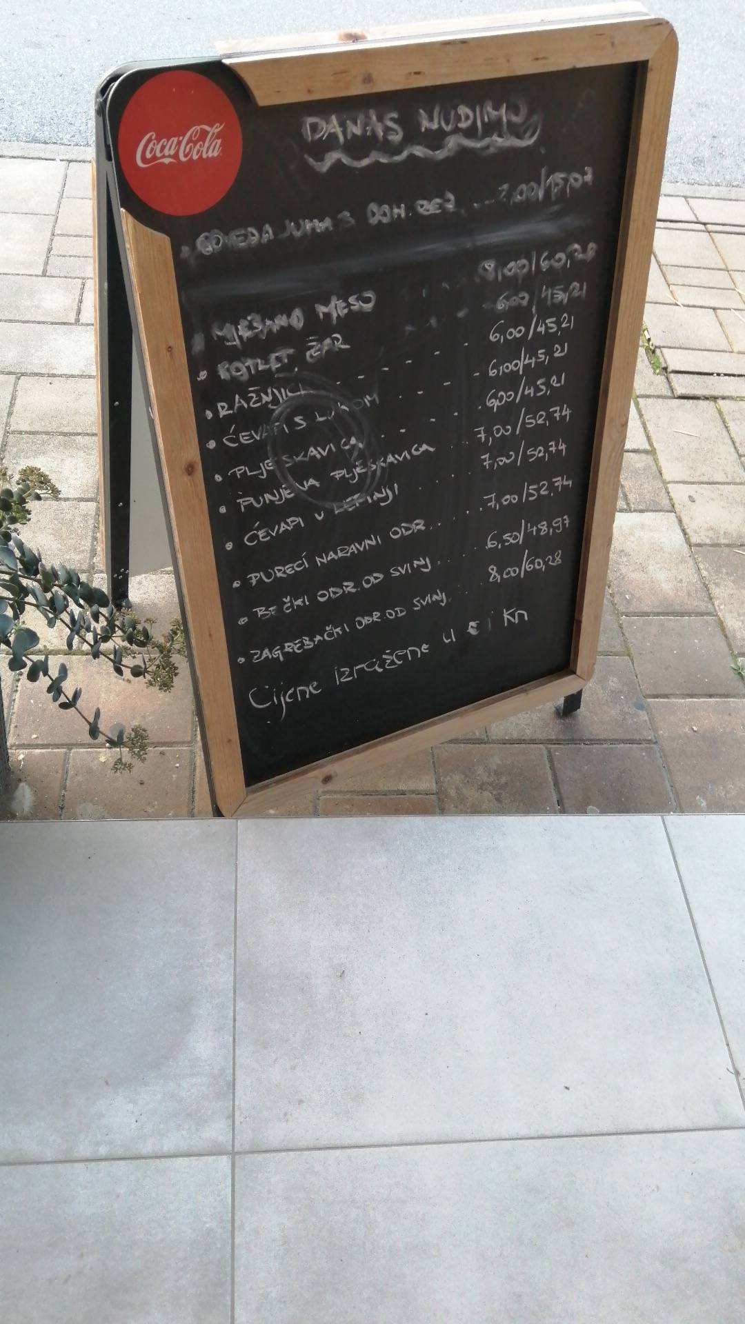 Menu di Bistro Mladost 