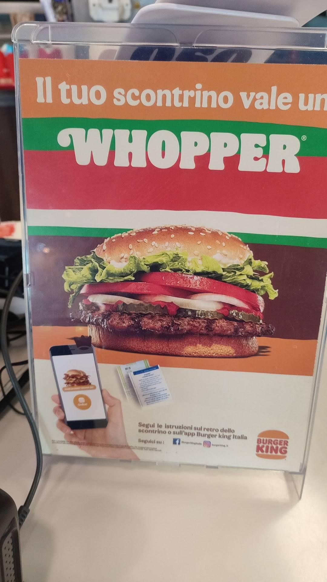 Menu di Burger King 