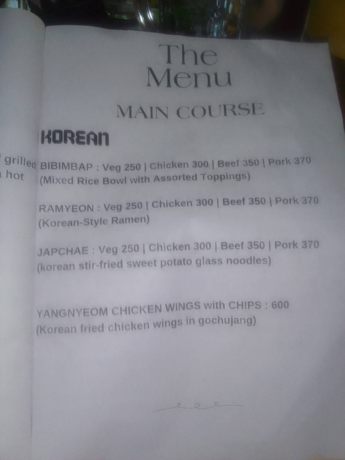 CAFE JOONG & CO. GOA (Taste of Tibet) menu