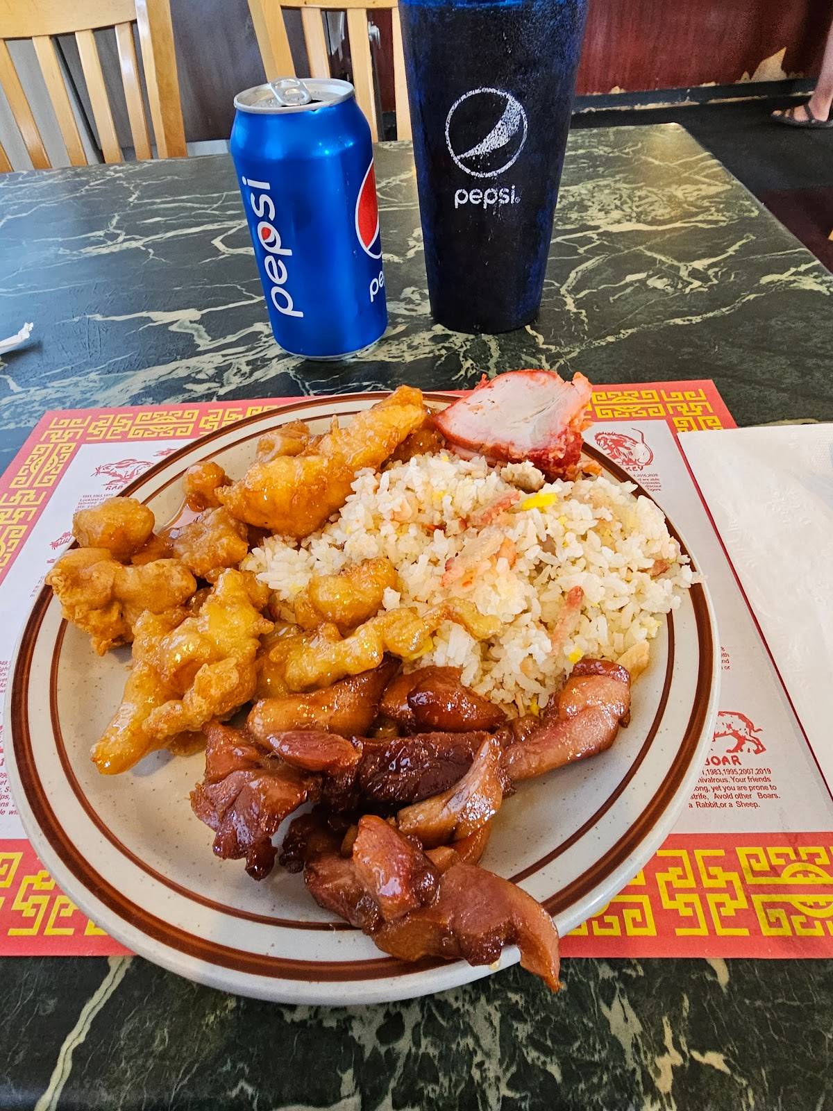 Menu at Canton Chinese Restaurant, Havre
