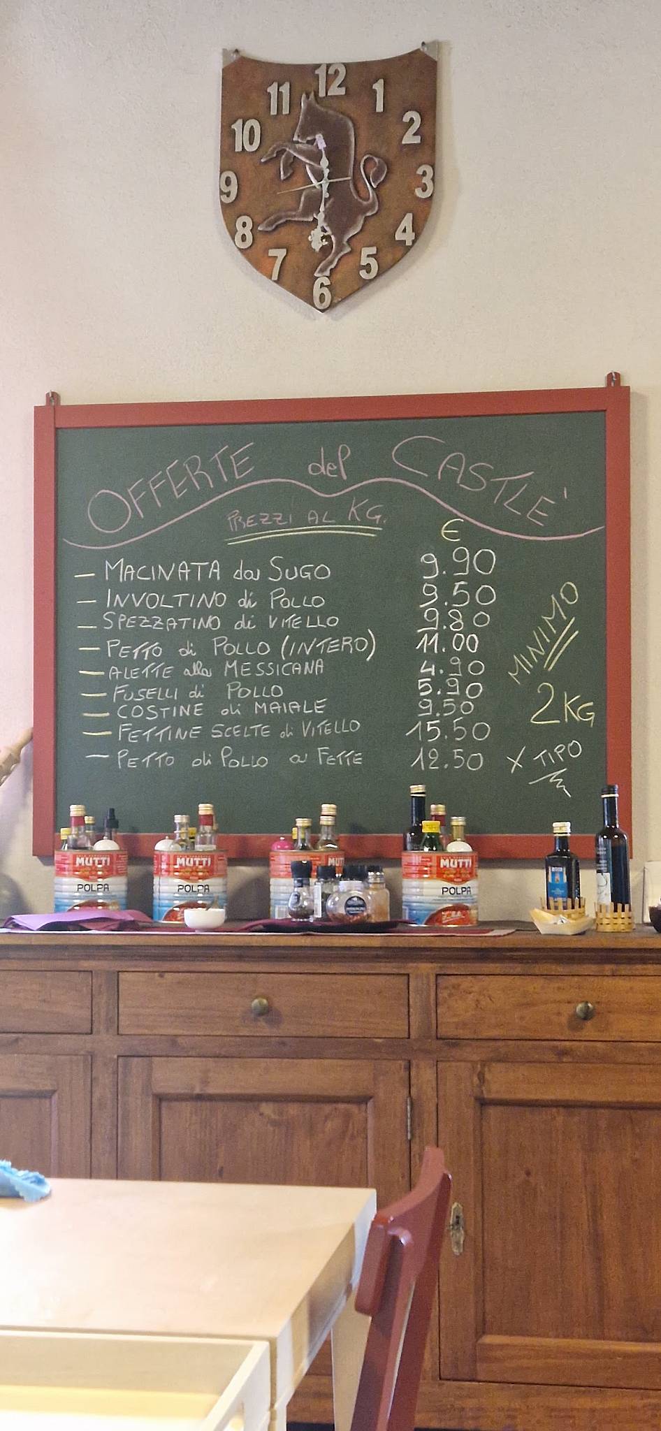Menu di Ristorante Castle 
