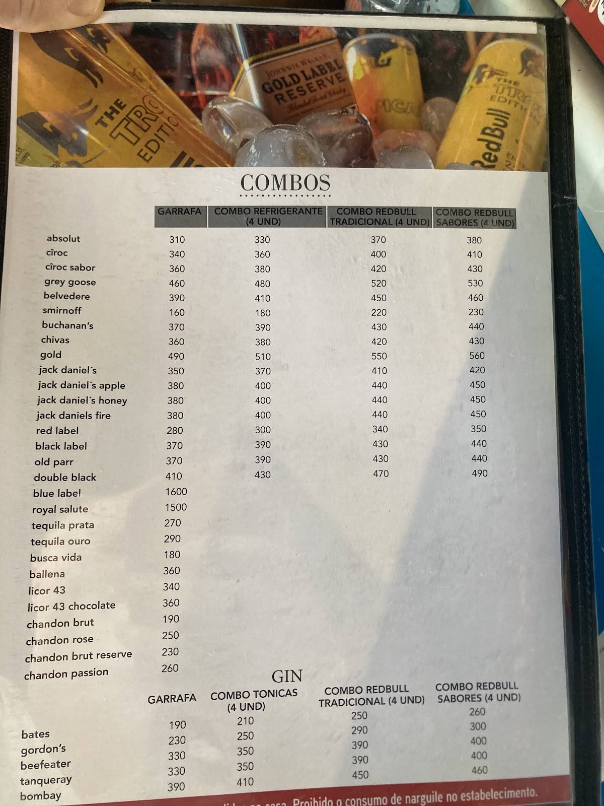 Charme do Brooklin cardápio