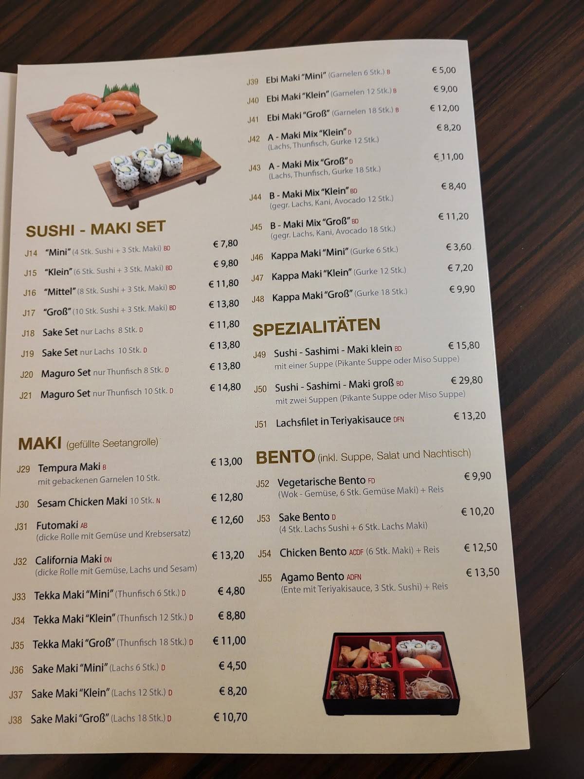 Menu de China Restaurant Pagode