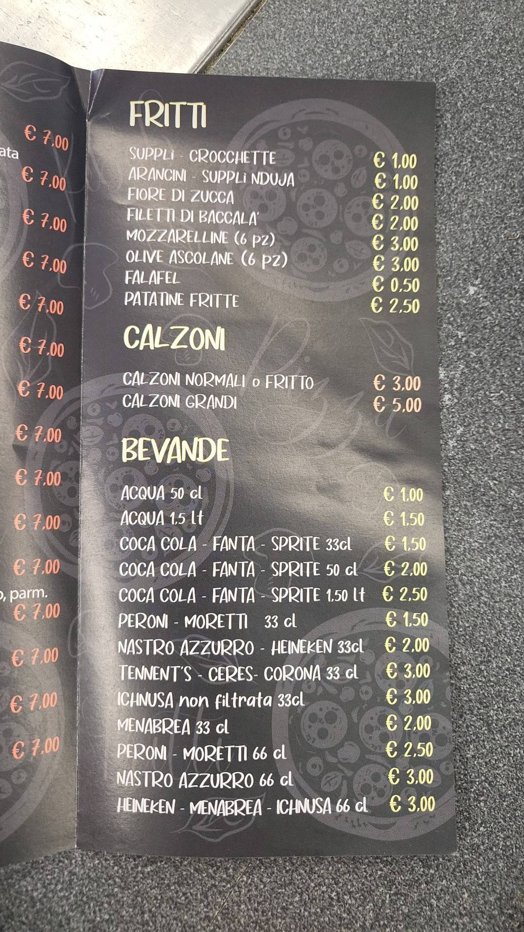 Menu di Cleopatra Pizza-Kebab 