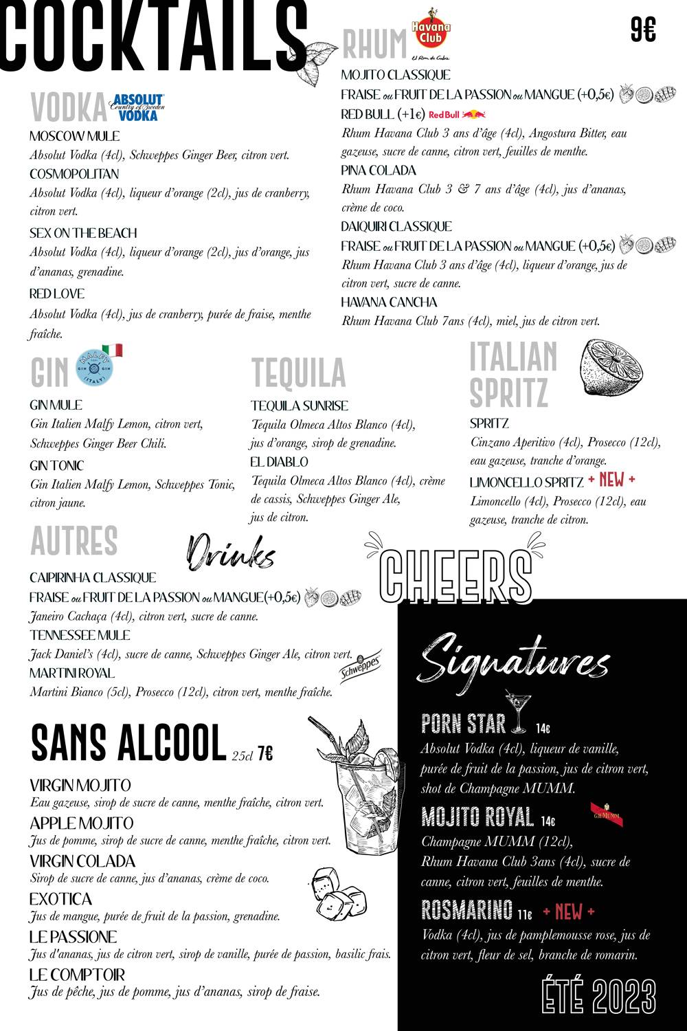 Menu de Restaurant Compiegne - Soprano