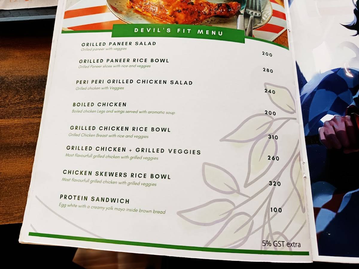 Devil's Burger (Japan Theme) menu