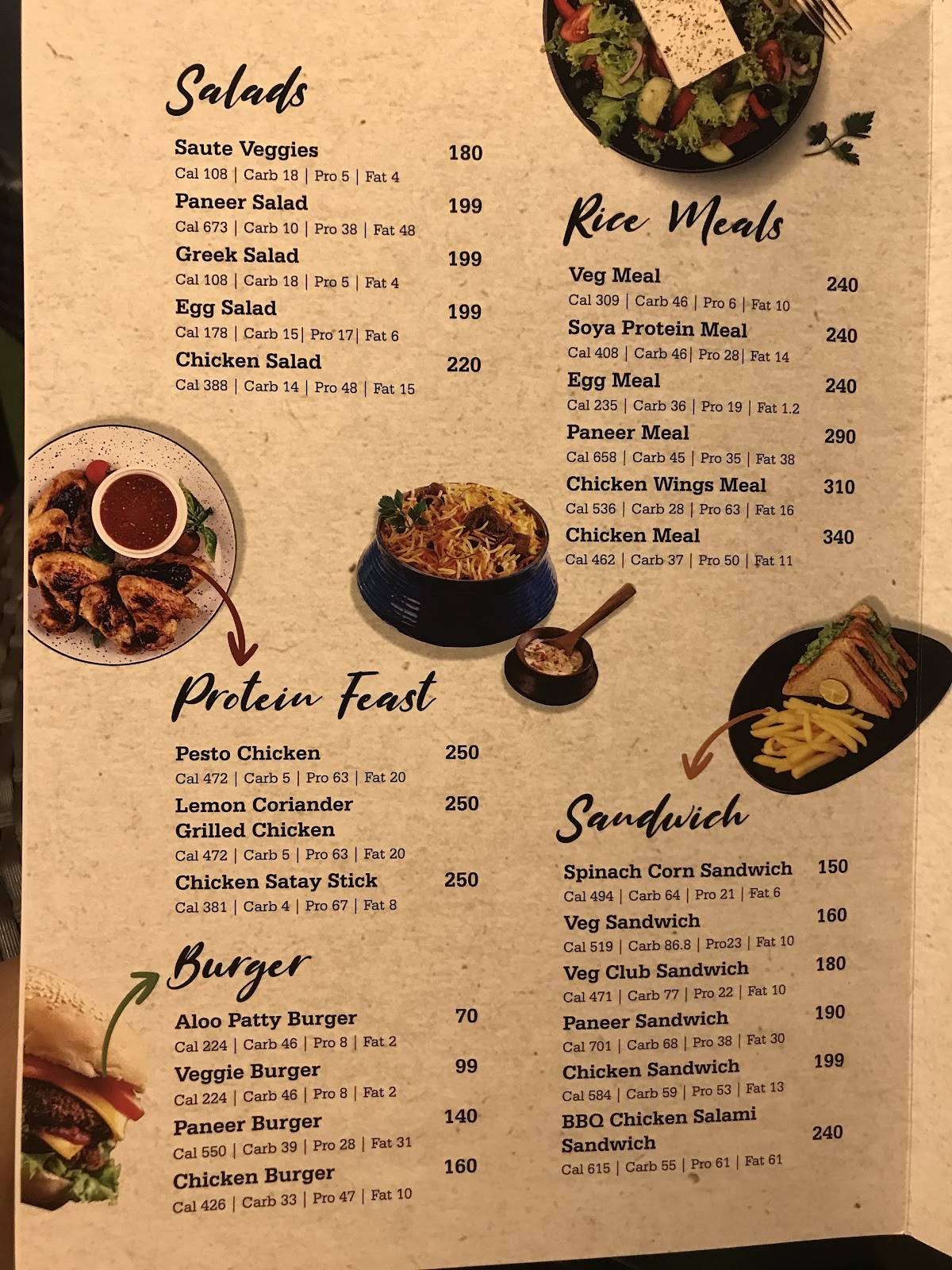 Diet Generation menu