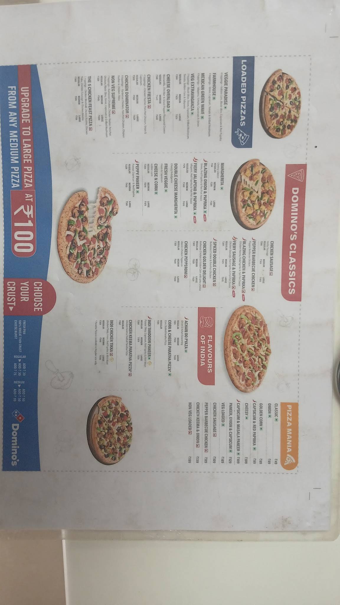 Domino's Pizza Krishna Nagar, Vellore menu