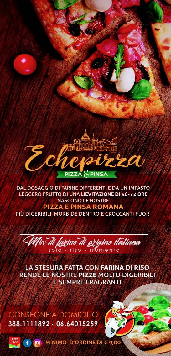 Menu di Echepizza 
