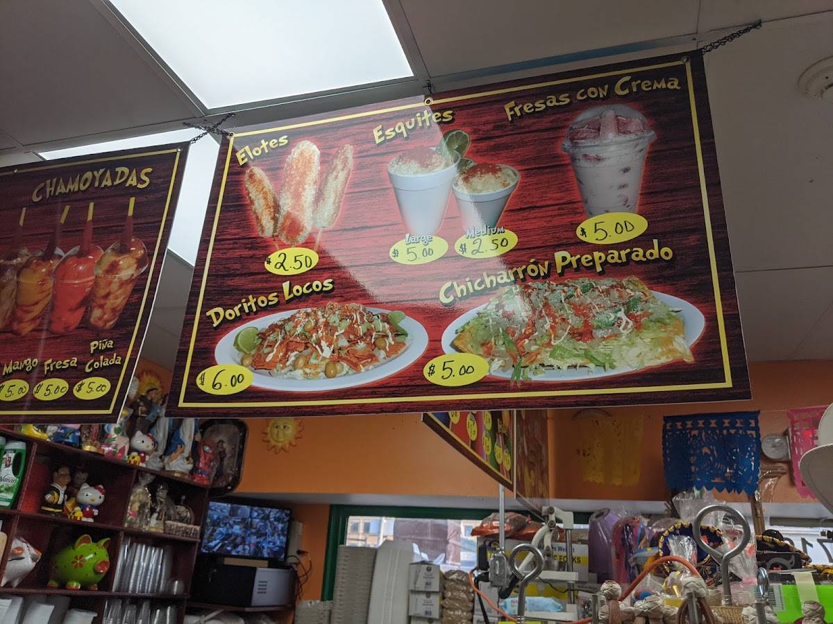 Menu at El Primo Produce restaurant, Norristown