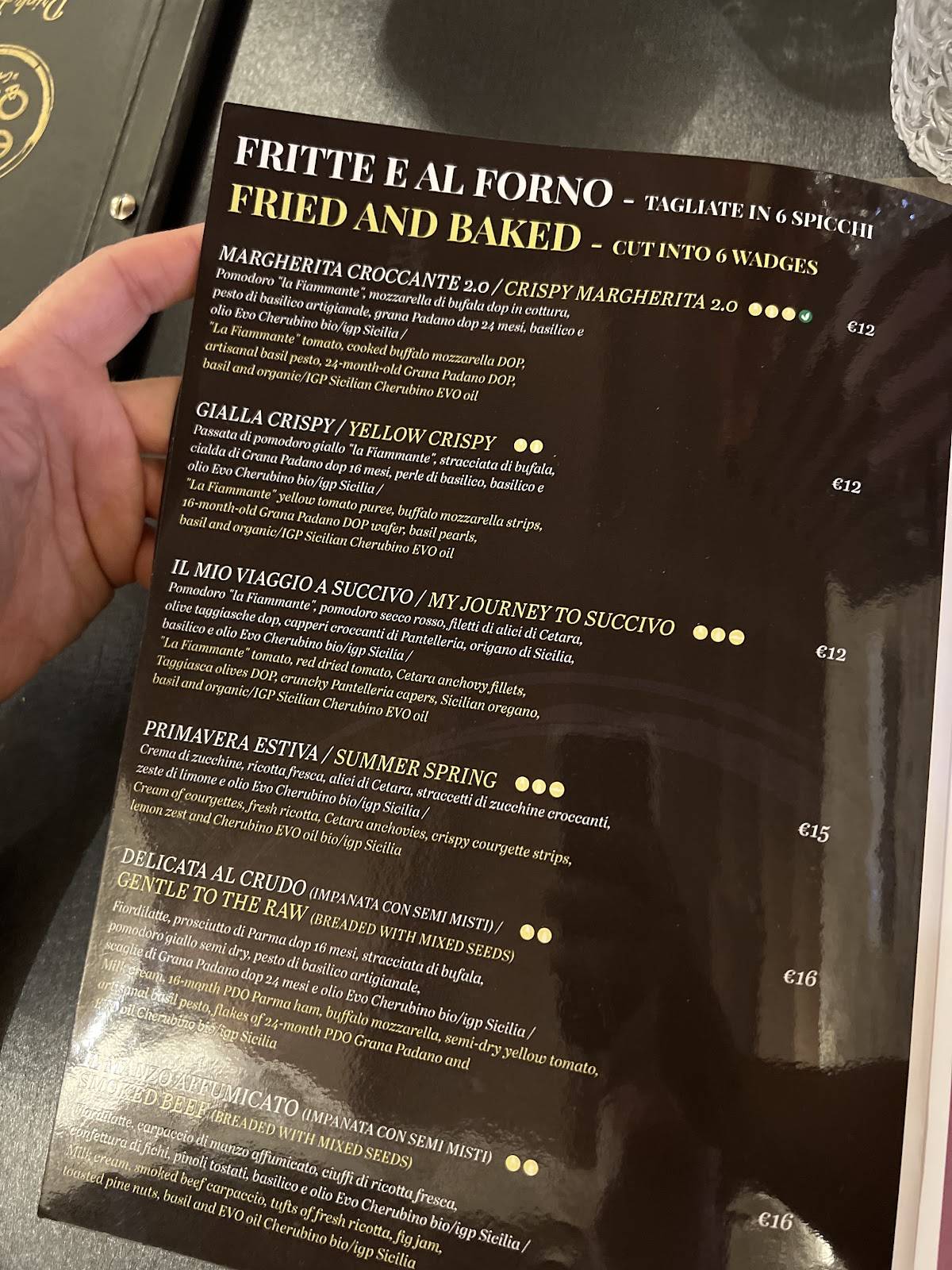 Menu di Era Ora Ortigia 