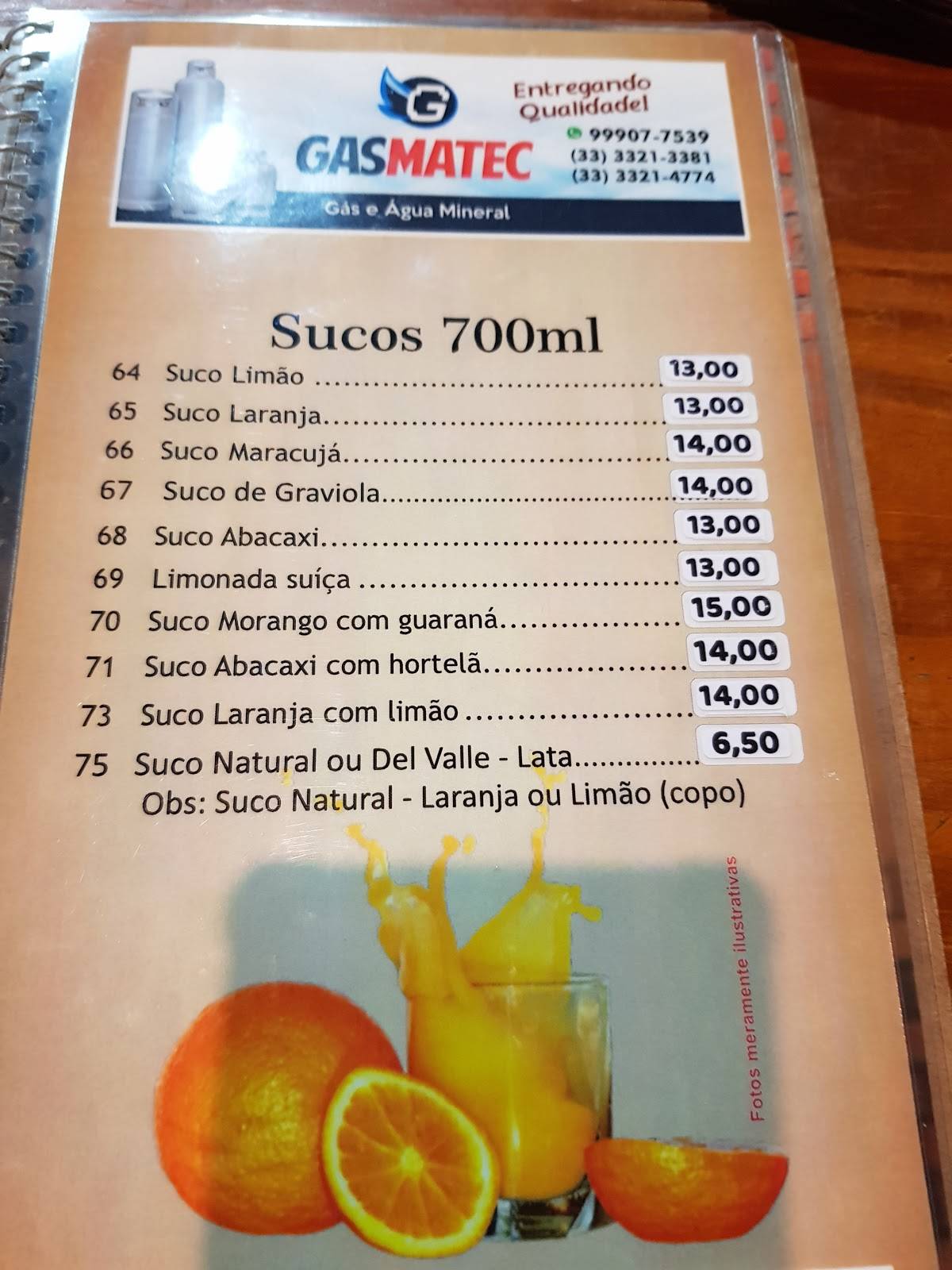 Espeto Grill cardápio
