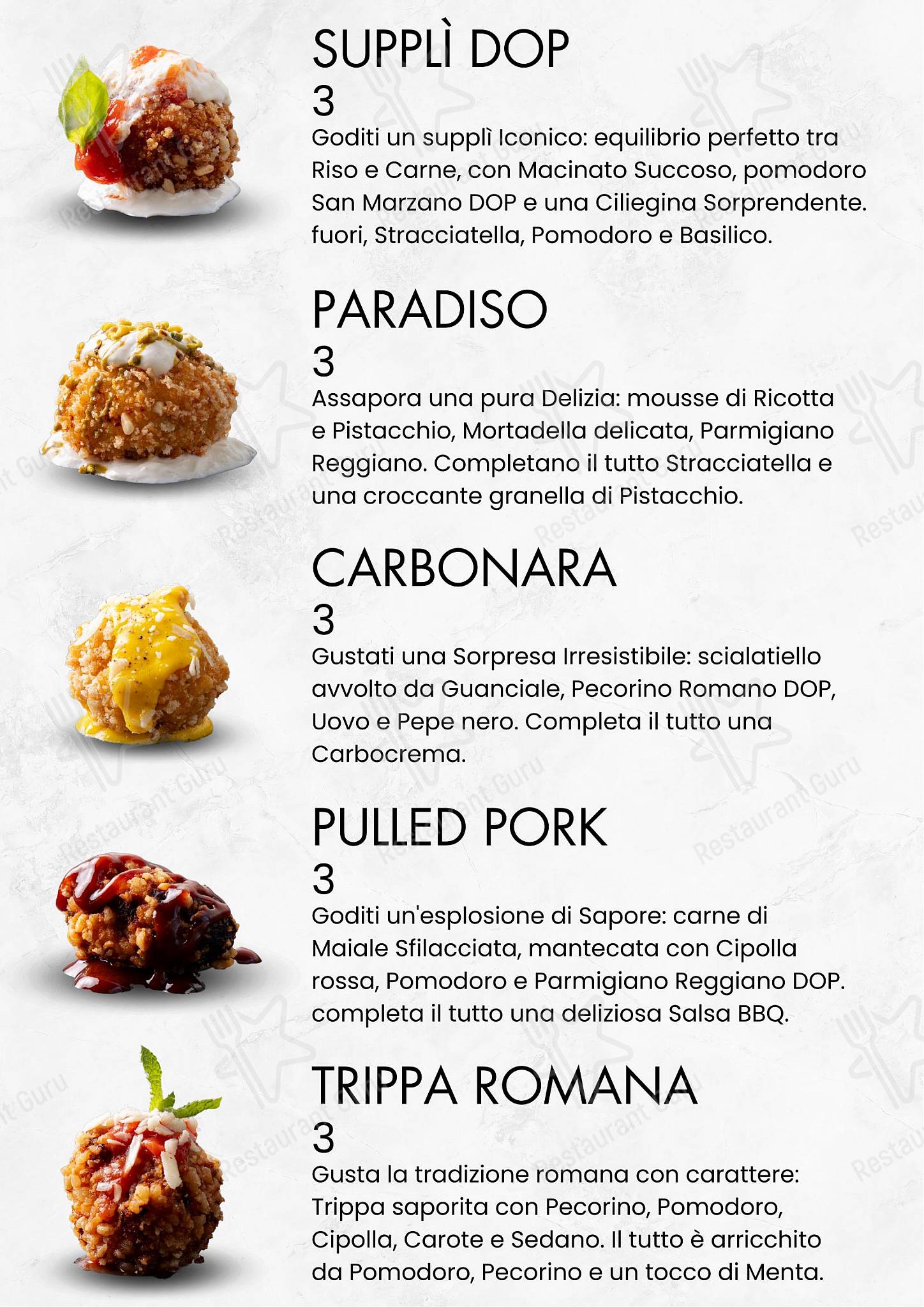 Menu di Fermento Gourmet 