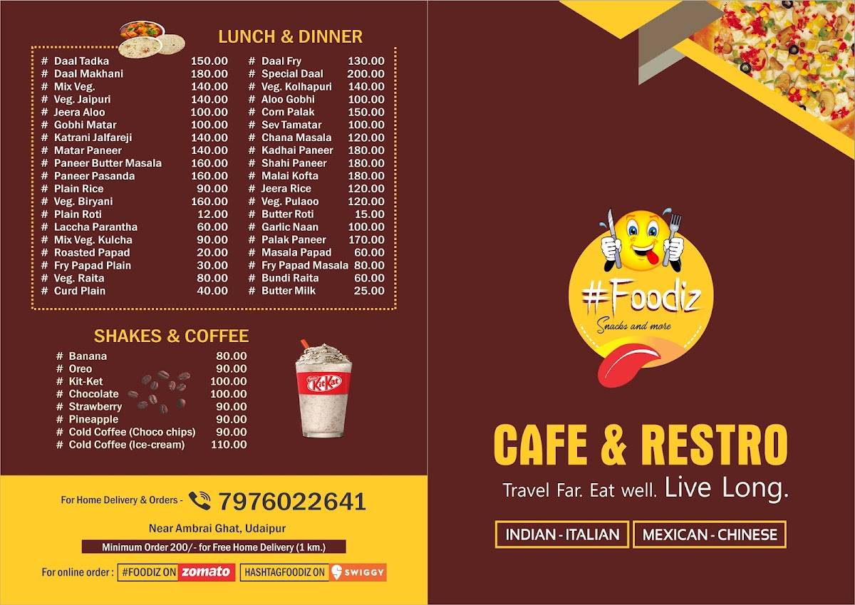 #Foodiz - Udaipur menu