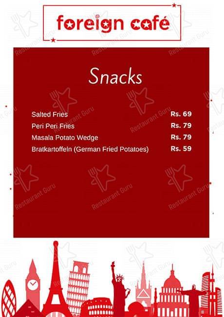 Foreign Café menu