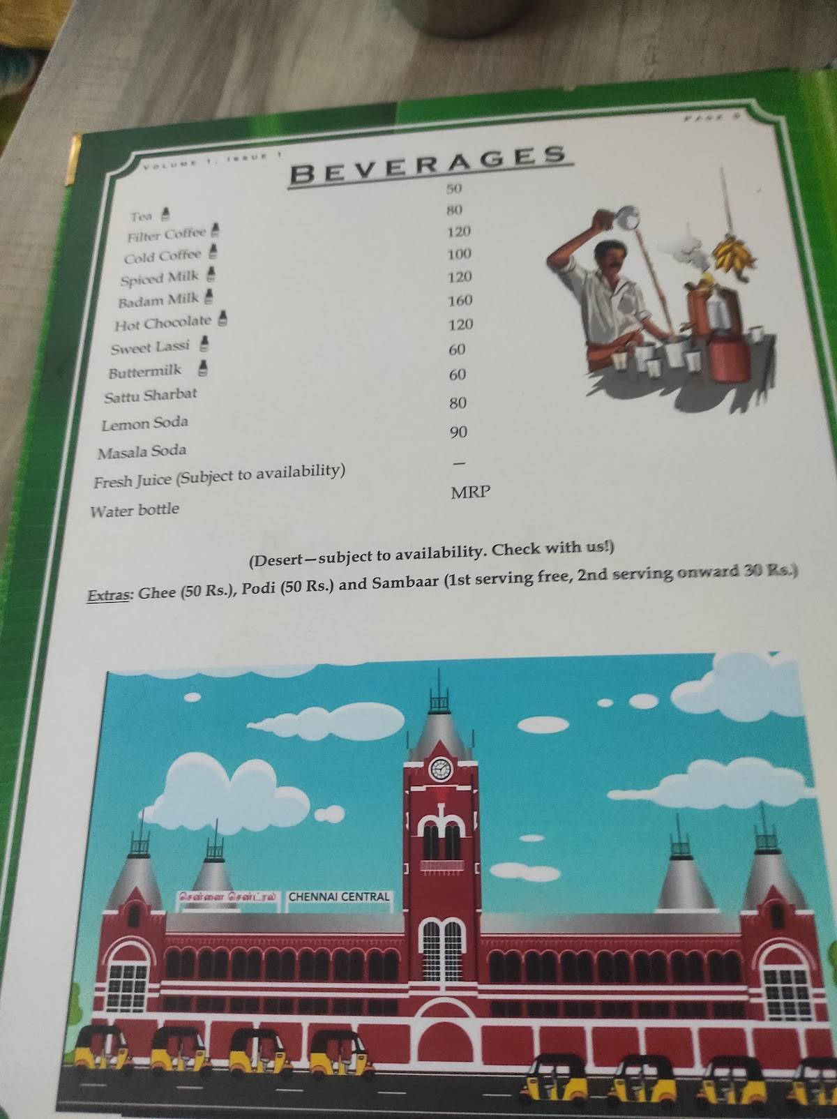 GOLU restaurant - South Indian Delicacy & Coffee Spot—a unit of SHAKH of Rishi'Kesh menu