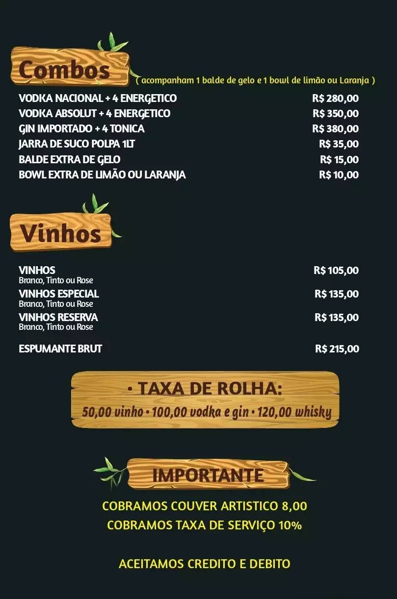 Garden Restaurante e Pizzaria cardápio