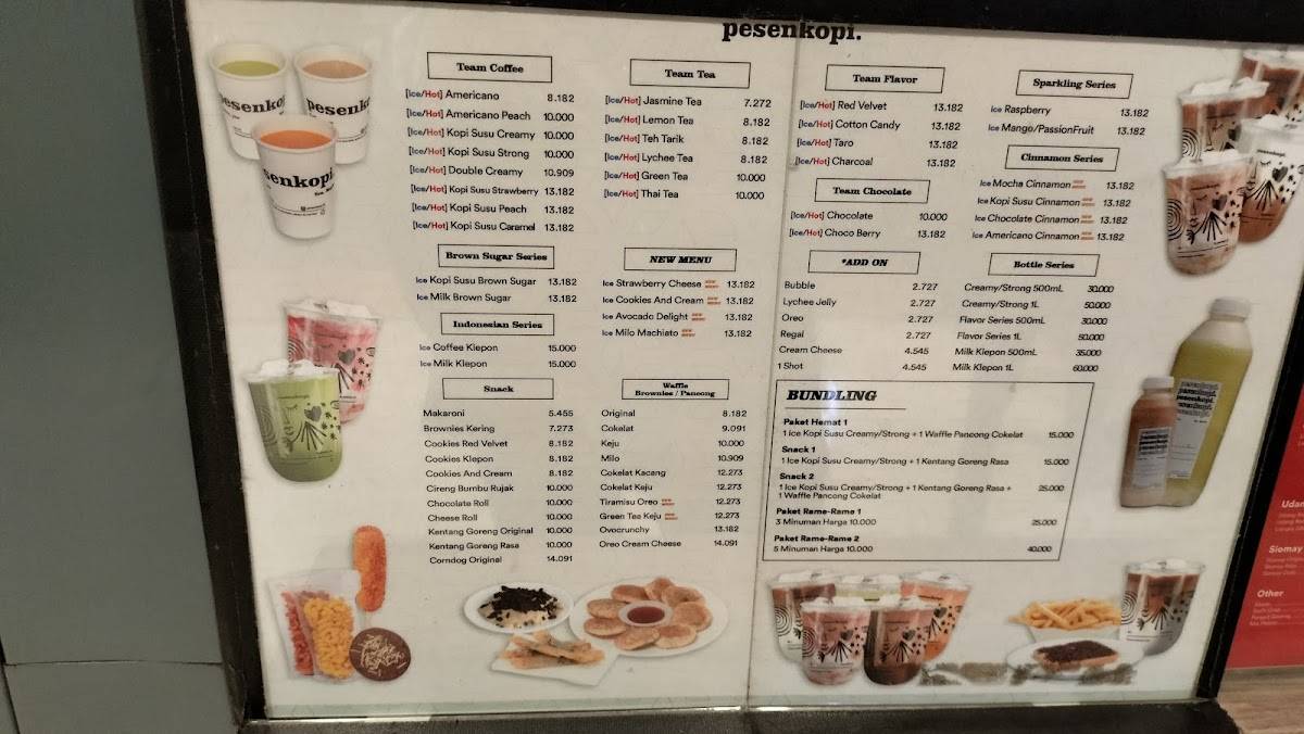 Menu at Geprek Jon x Papa risol Bangil restaurant, Kalirejo