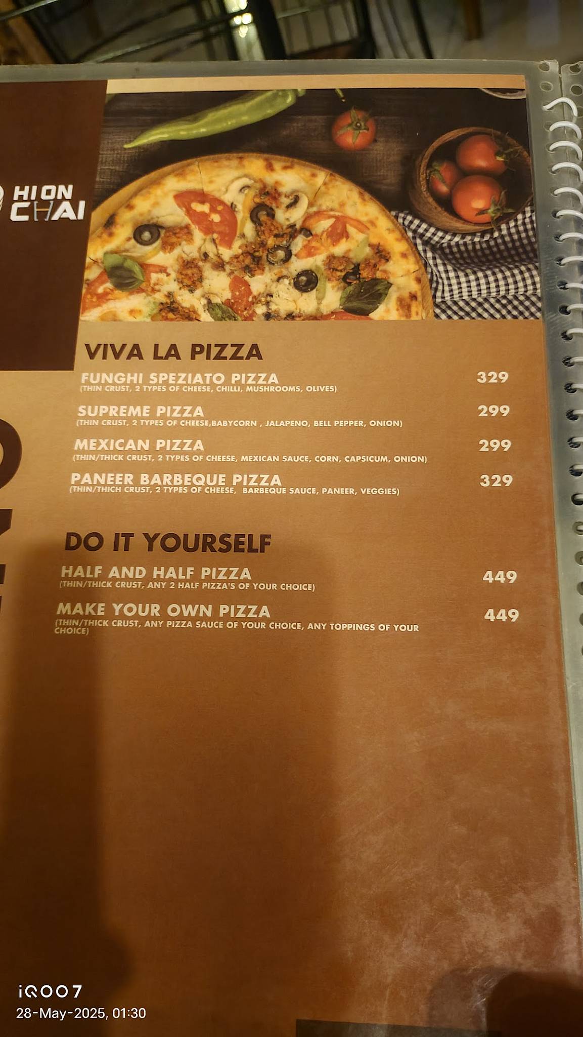 Hi On Chai ( Wakad) menu