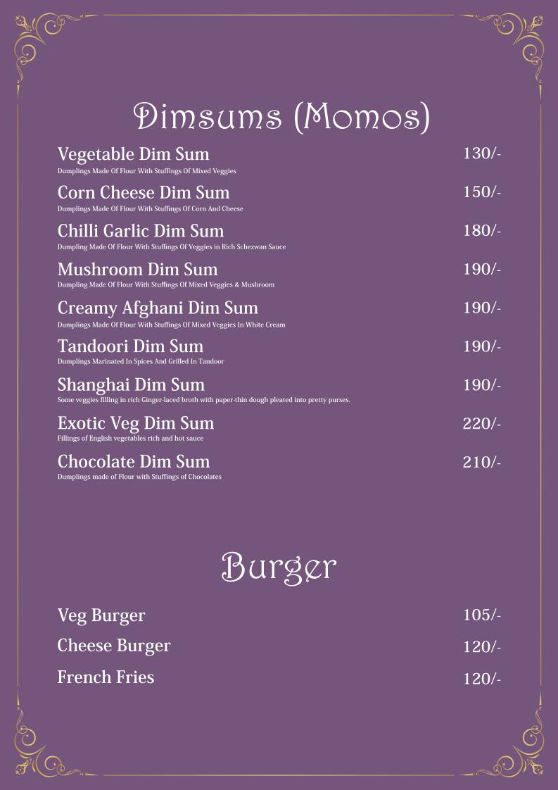 Hislerim Restaurant menu