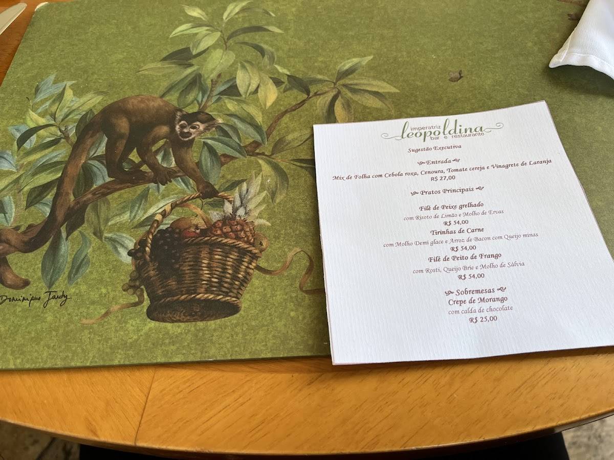 Restaurante Imperatriz Leopoldina cardápio