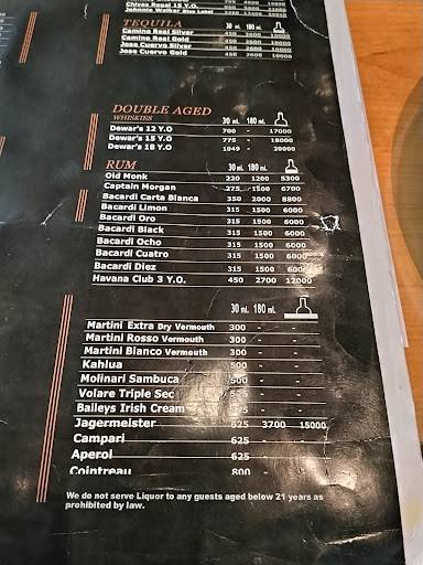 Ishaara - Phoenix Marketcity menu
