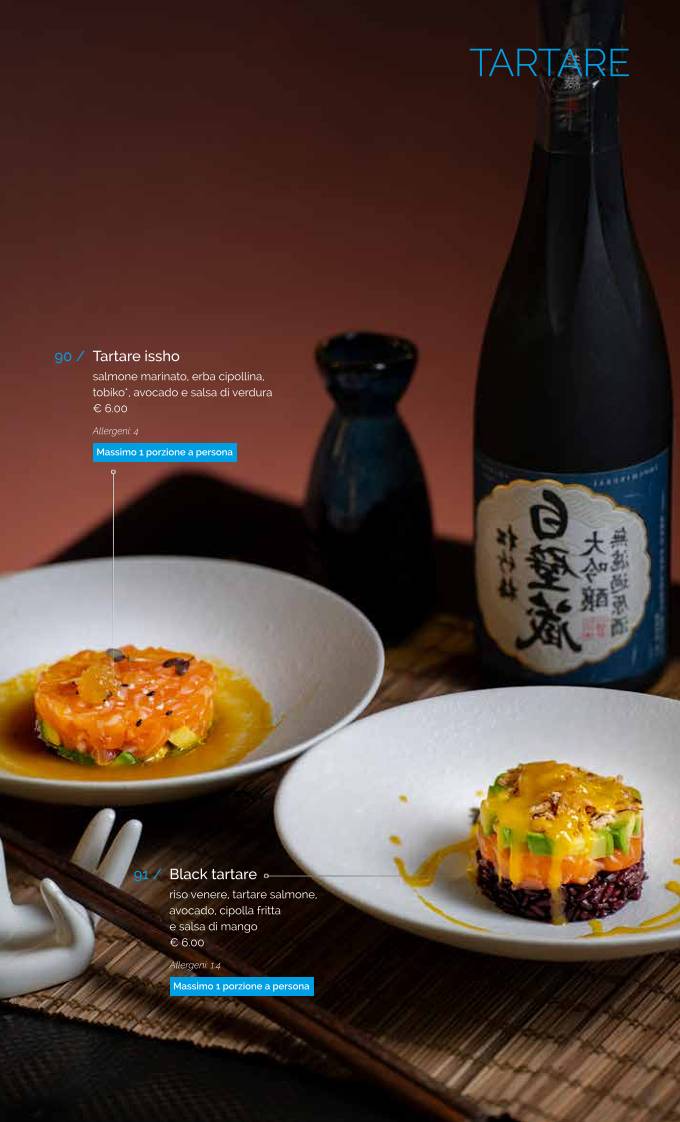 Menu di Issho Asian Fusion Spicchio-sovigliana 