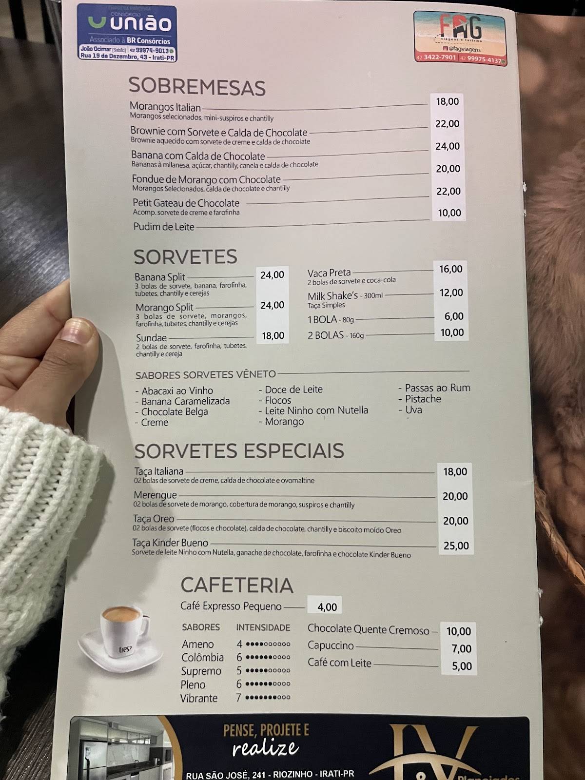 Italiano Restaurante cardápio