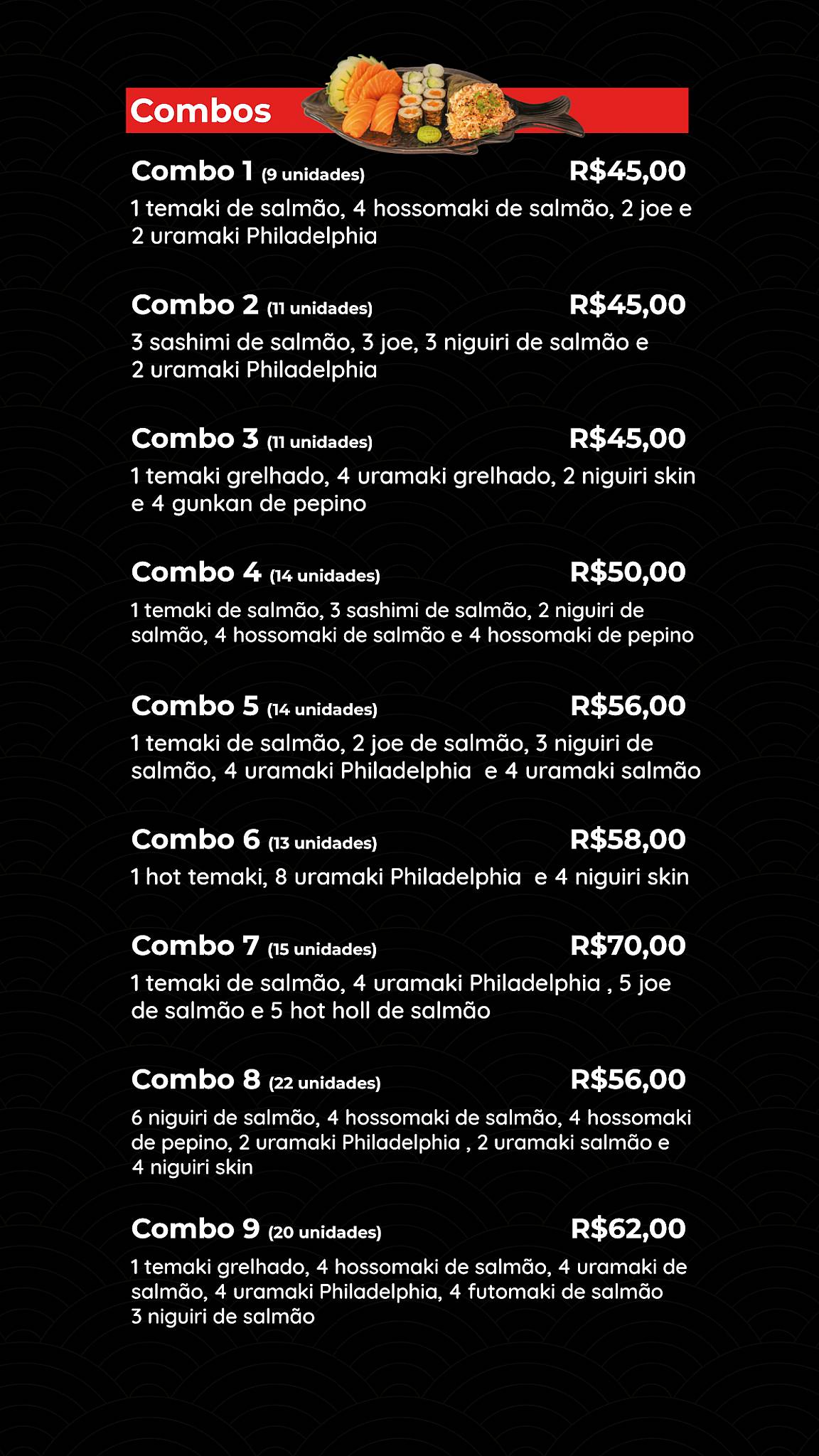 Kami Japan Food Delivery cardápio