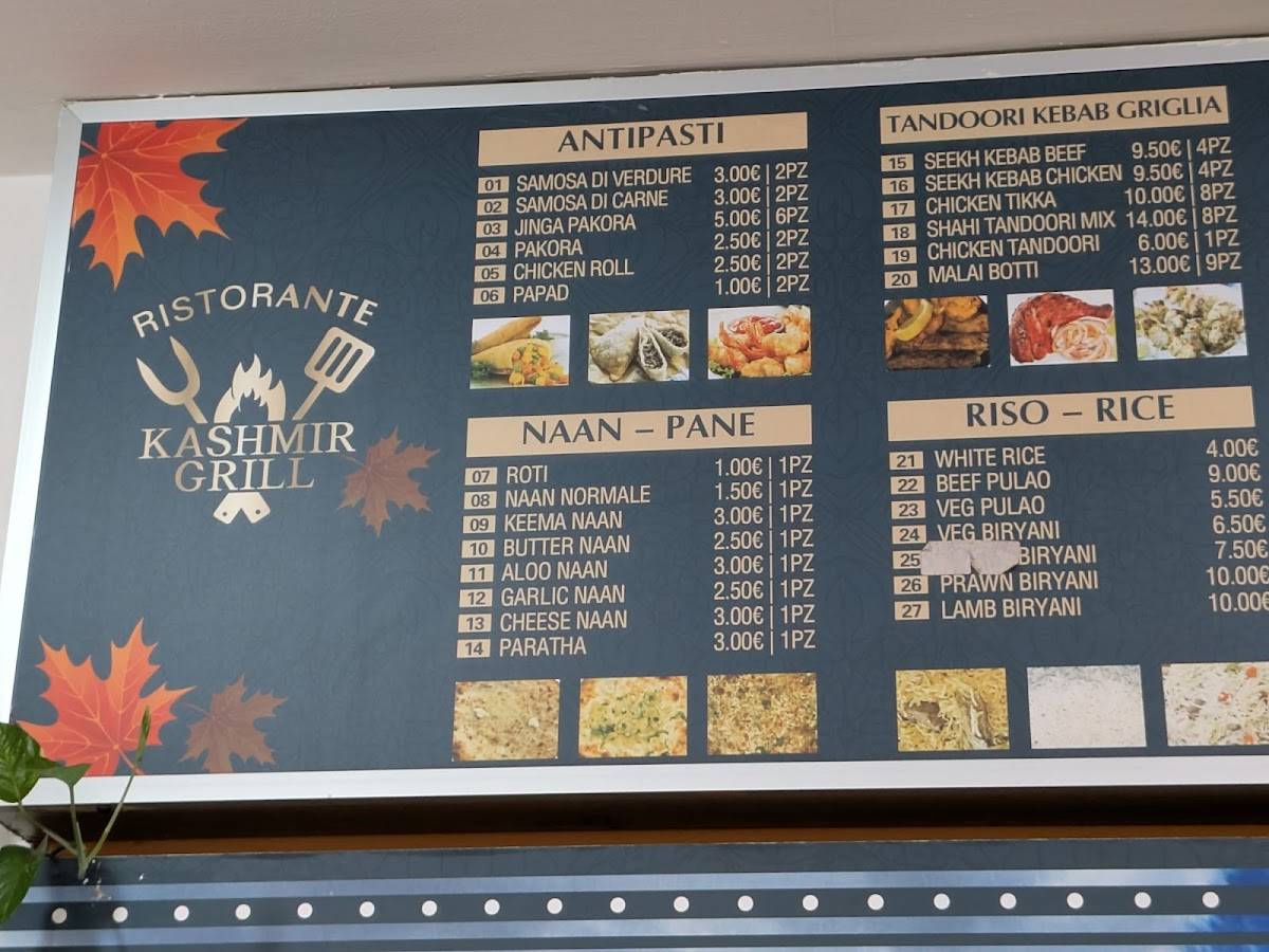 Menu di Kashmir 