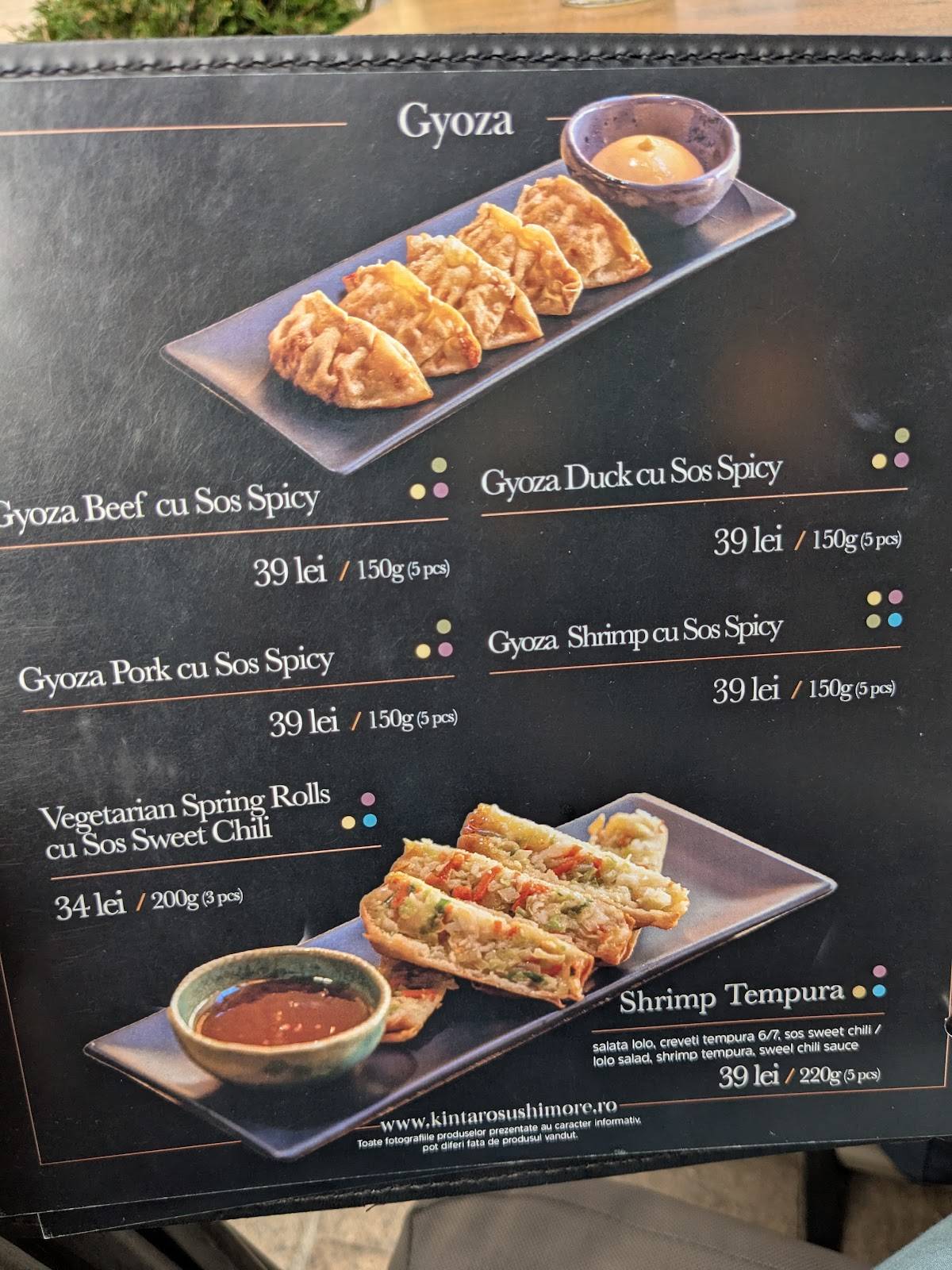 Menu de Kintaro sushi & more