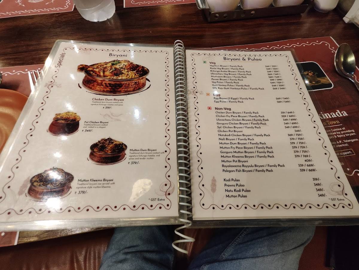 Kritunga menu