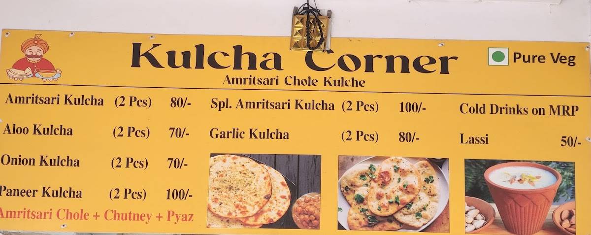 Kulcha Corner menu