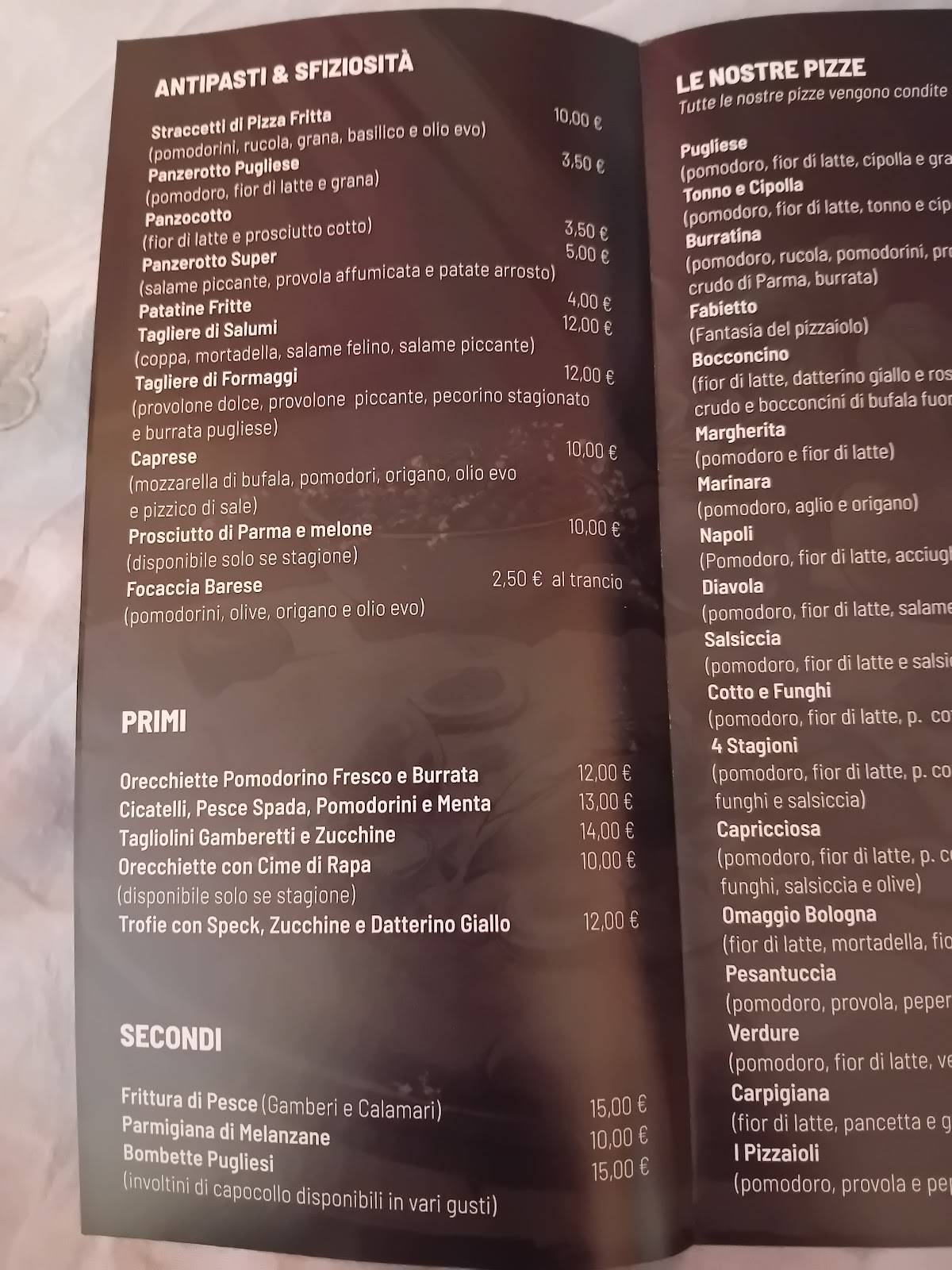 manuè ristorante pizzeria e friggitoria