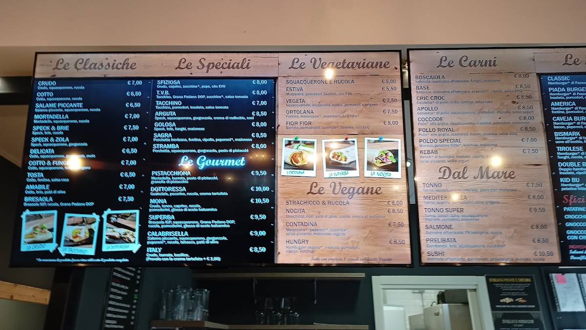 Menu di La Caveja 